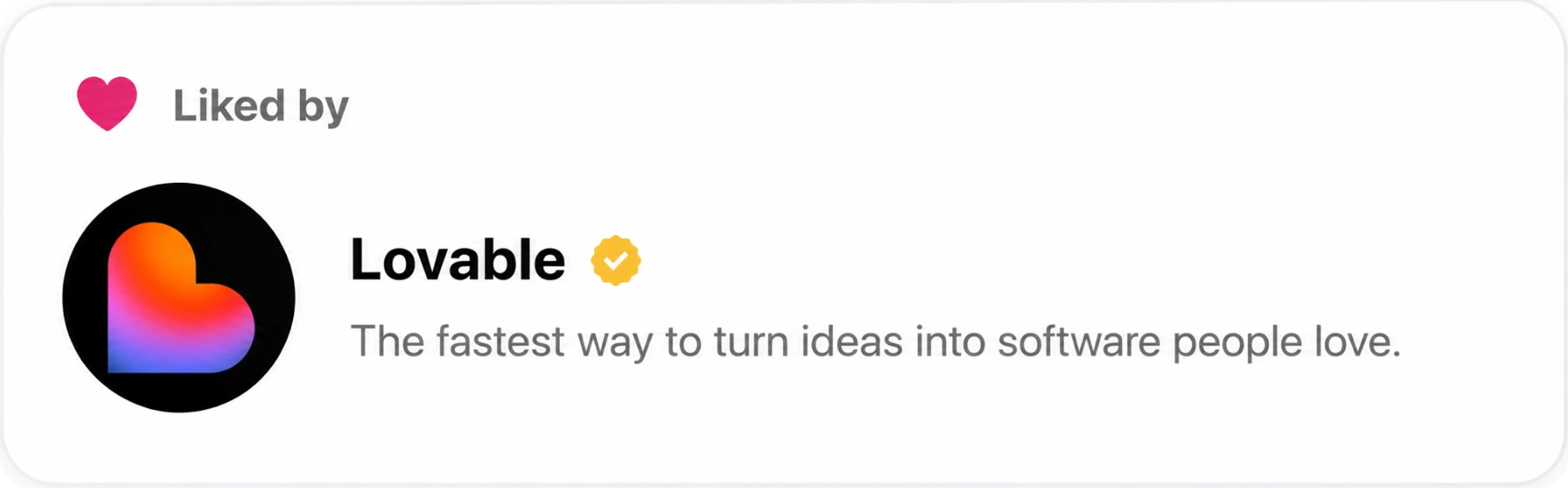 Lovable liked a post we wrote